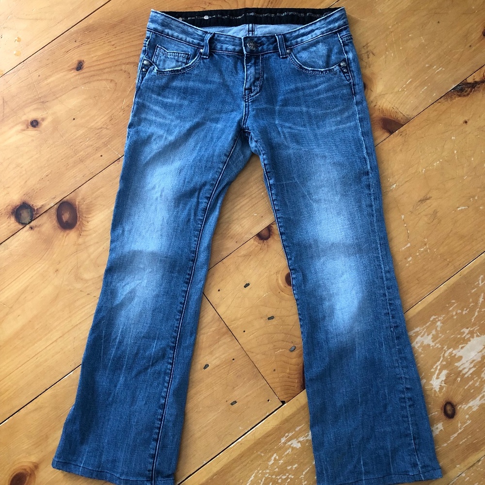 Express Rerock  Boot-cut Jeans 8 Short Womens
